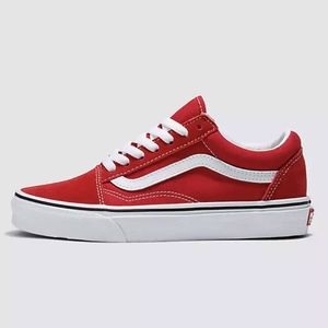 Vans Old Skool Skate Red Sneakers Size 8